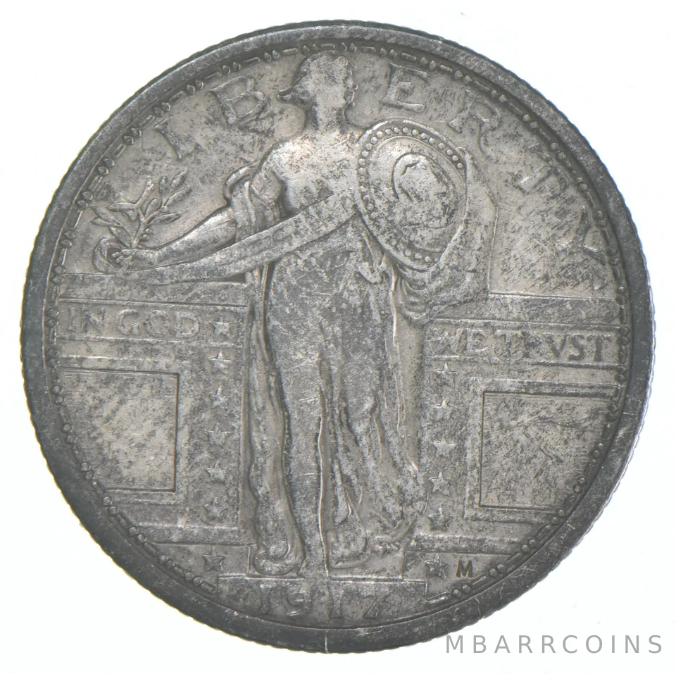 1917 Standing Liberty Quarter Type 1 a6040