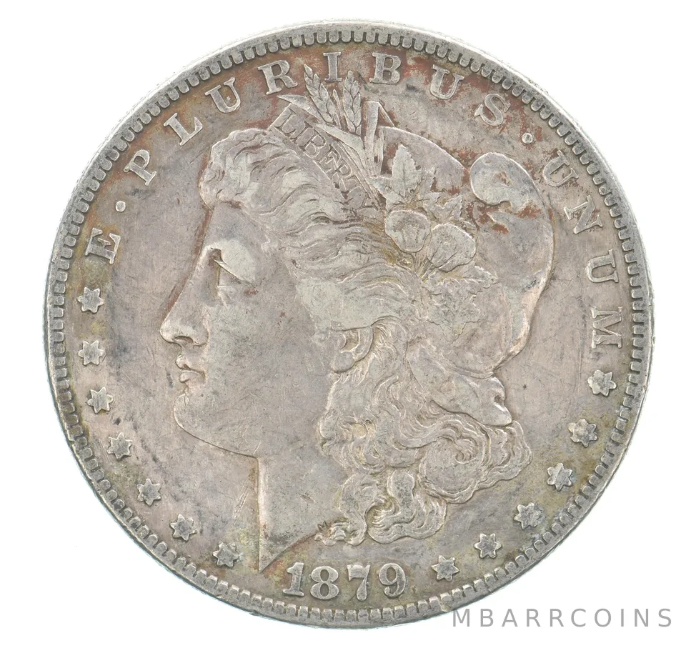 1879-S Morgan Silver Dollar Reverse Of 78 Beautiful Tone *5405