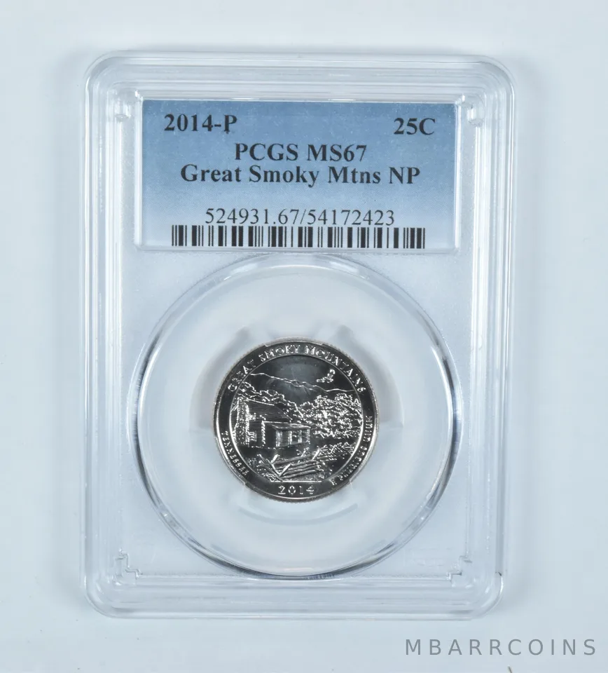 2014-P Washington Quarter ATB Great Smoky Mountains MS67 PCGS