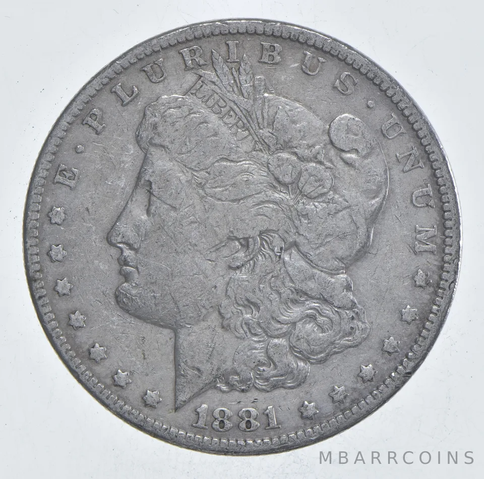 Early - 1881 Morgan Silver Dollar - 90% US Coin *031