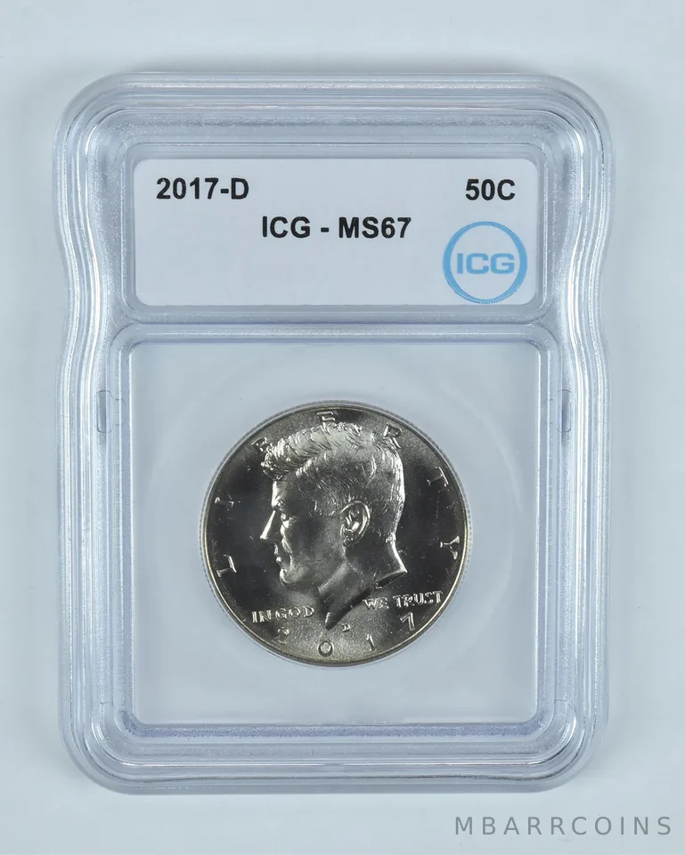 2017-D Kennedy Half Dollar MS67 ICG