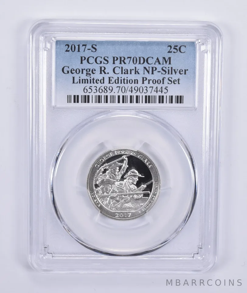 2017-S Quarter Silver George Rogers Clark Limited Edition Set PR70 PCGS