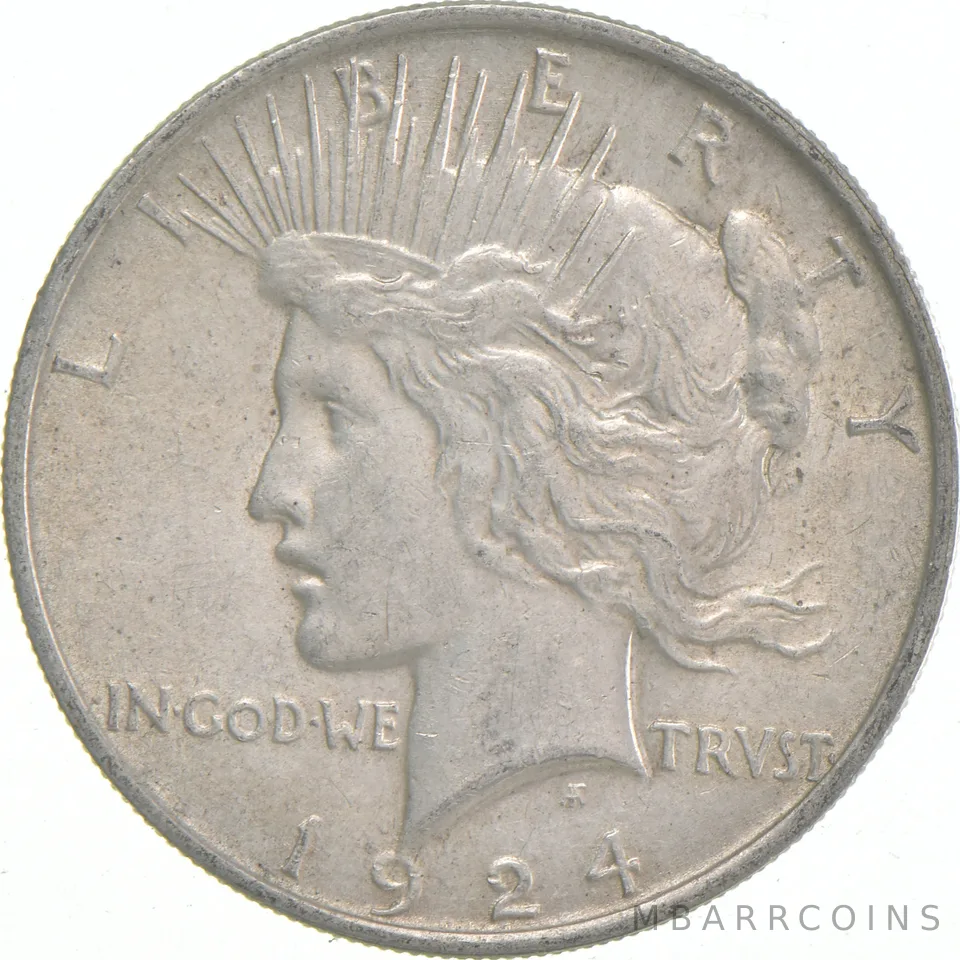 1924 Peace US Silver Dollar - 90% Philadelphia Minted