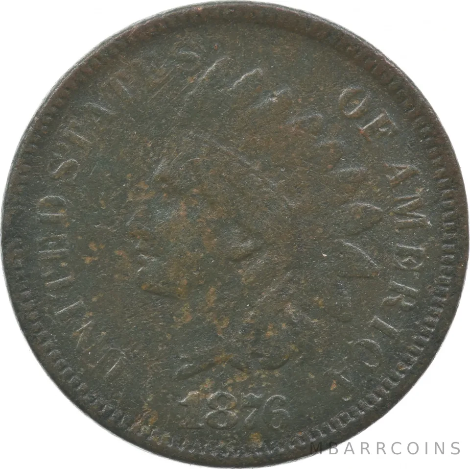 1876 Indian Head Cent *4382