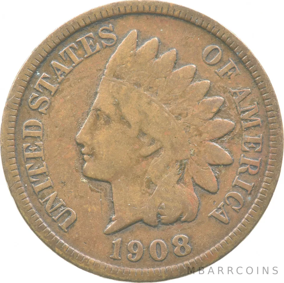 1908-S Indian Head Cent a8988
