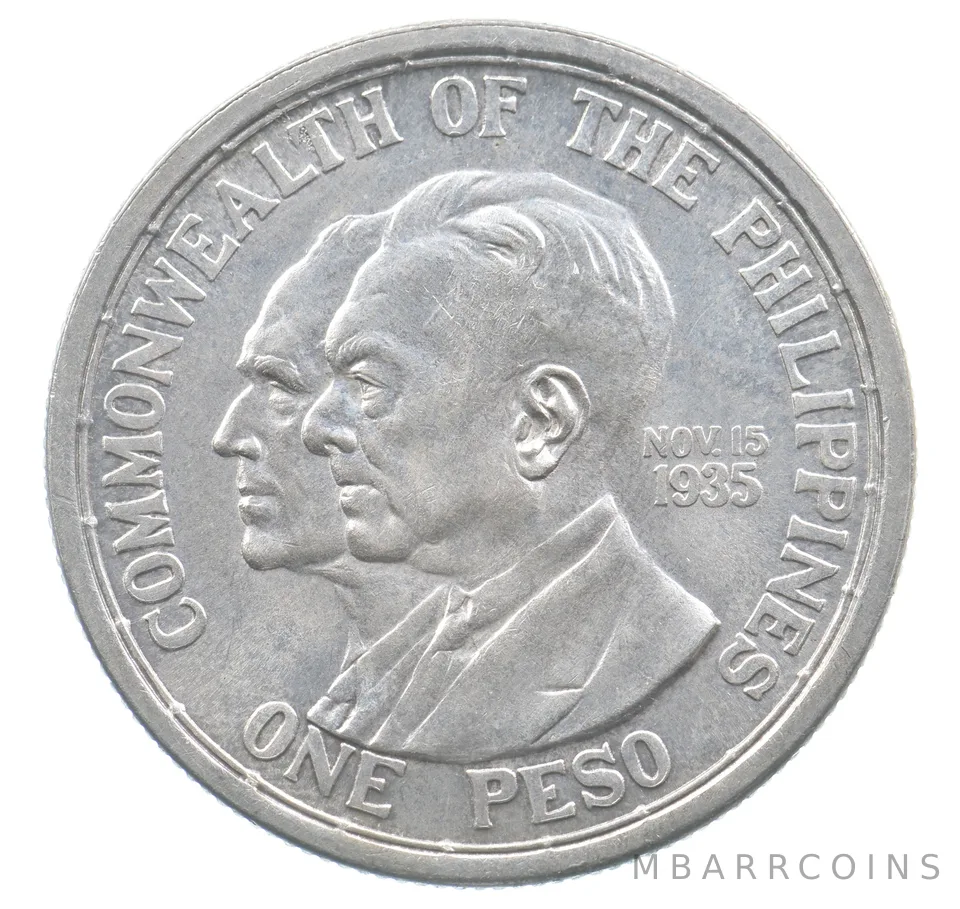 1936 M Philippines Peso Commonwealth KM#177 *2085