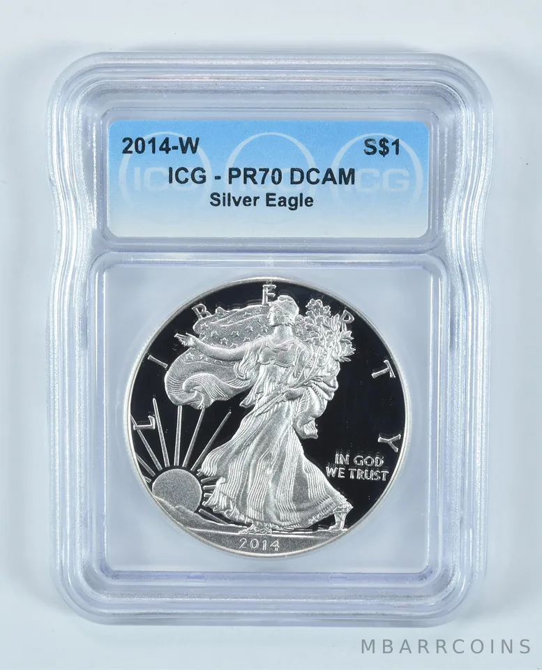 2014-W American Silver Eagle PR70 DCAM ICG