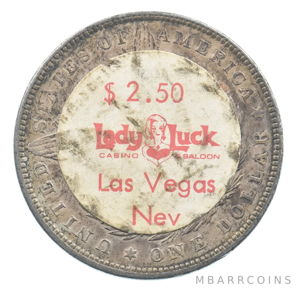 1897 Morgan Silver Dollar Lady Luck Casino *4070