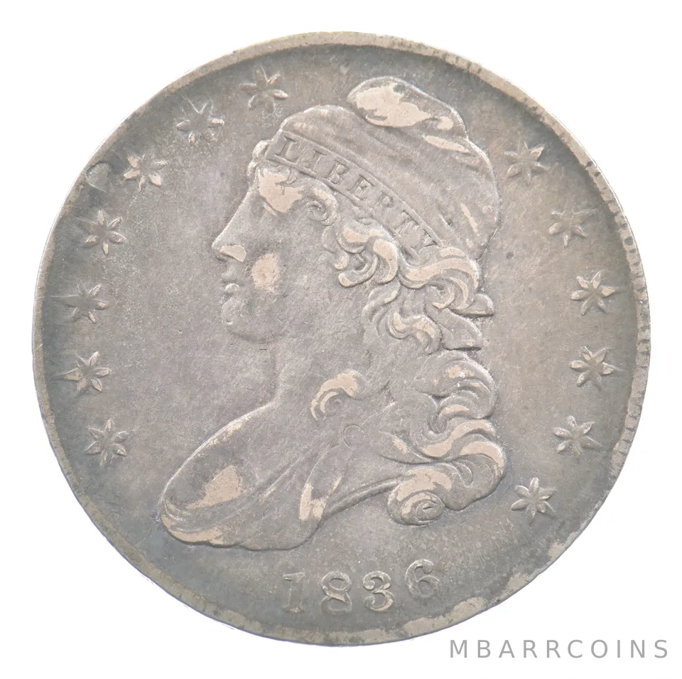 1836 Capped Bust Half Dollar O-112 R1+ a5037