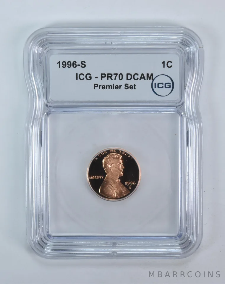 1996-S Lincoln Memorial Cent Premier Set PR70 DCAM ICG