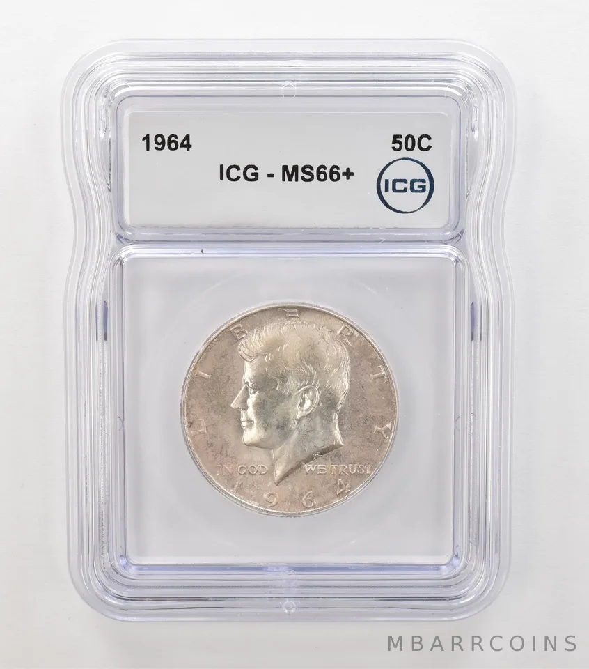 1964 Kennedy Half Dollar MS66+ ICG Nice Tone *6873