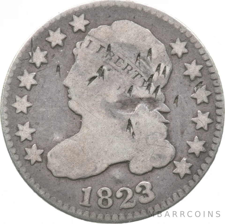 1823 Capped Bust Dime *9333