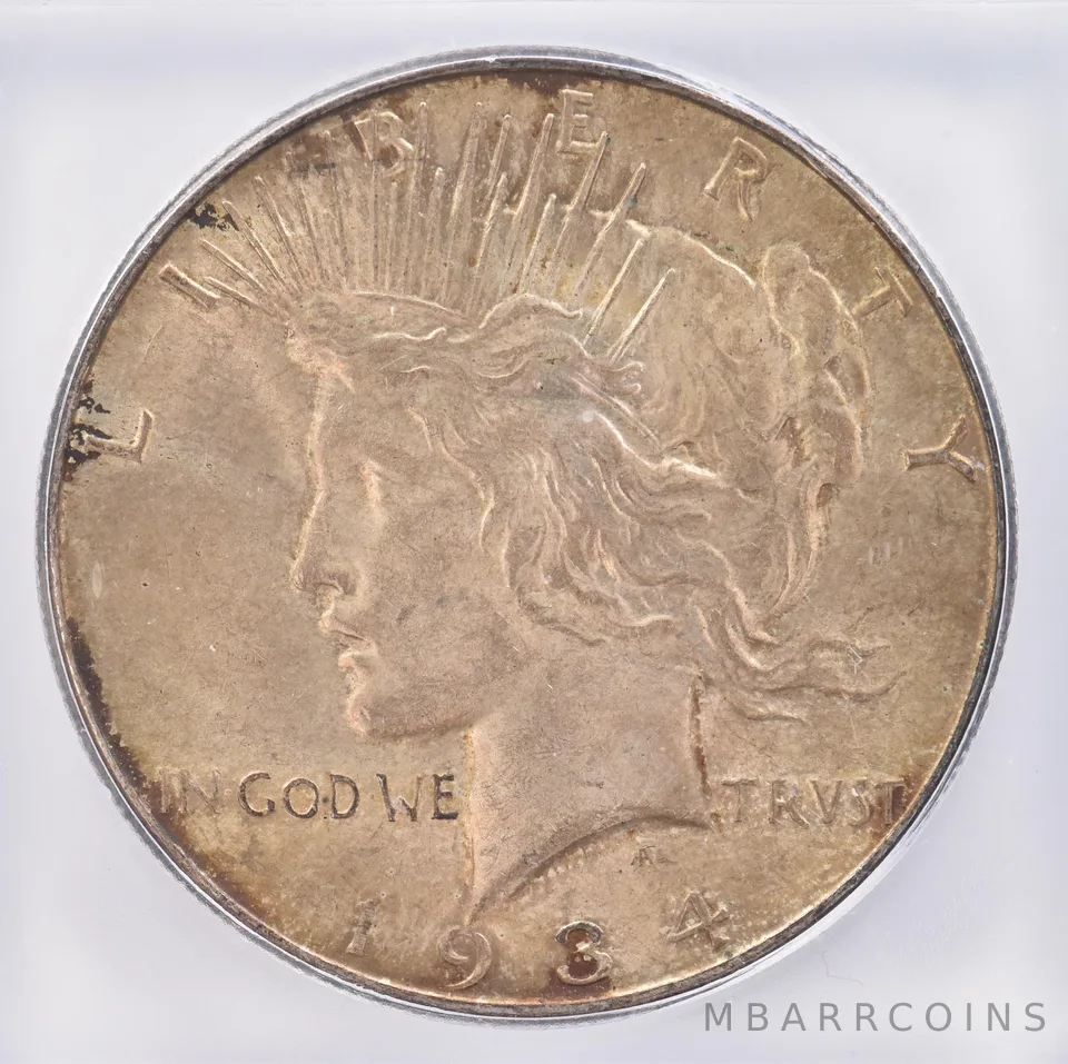1934-D Peace Silver Dollar MS62 ICG Beautiful Tone *0828