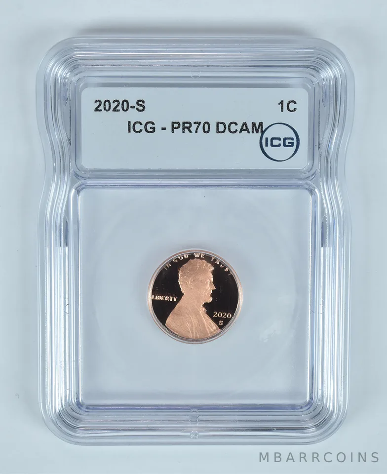 2020-S Lincoln Shield Cent PR70 DCAM ICG