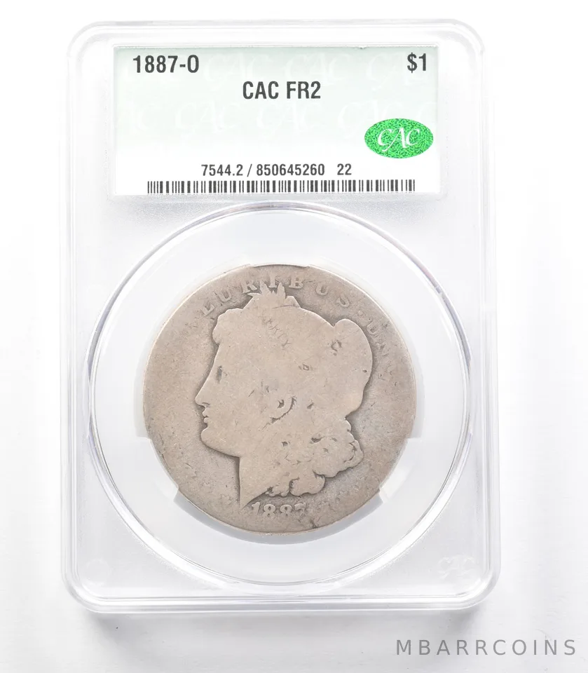 1887-O Morgan Silver Dollar FR2 CAC Lowball *3328