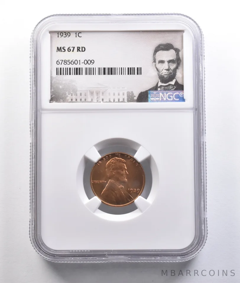 1939 Lincoln Wheat Cent MS67 RD NGC *6809