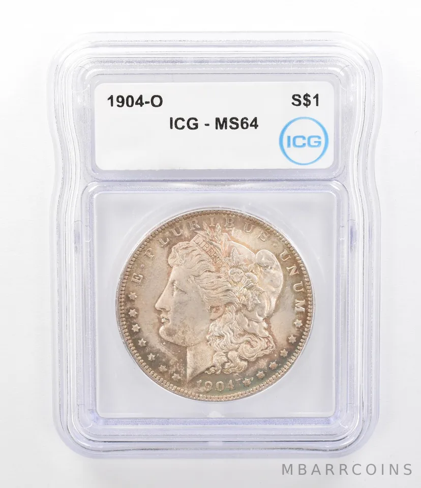 1904-O Morgan Silver Dollar MS64 ICG Beautiful Tone a9773