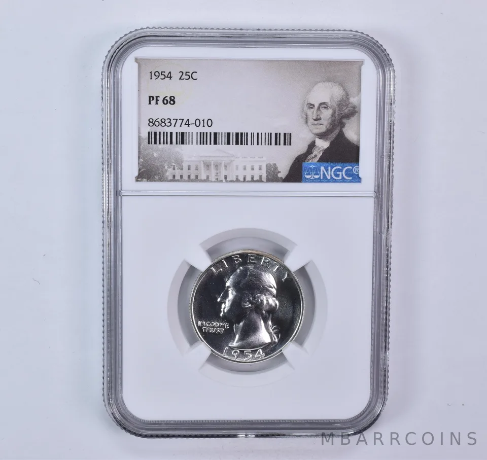 1954 Washington Quarter PF68 NGC Special Label