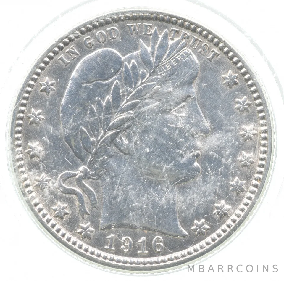 1916-D Barber Quarter a6859