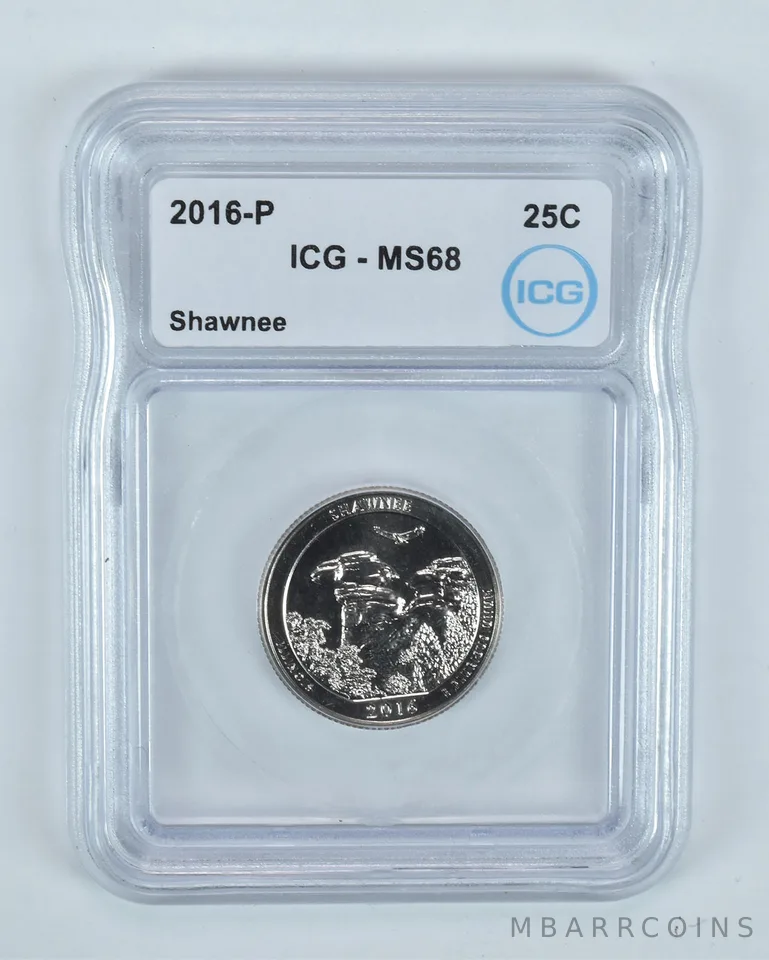 2016-P Washington Quarter ATB Shawnee MS68 ICG