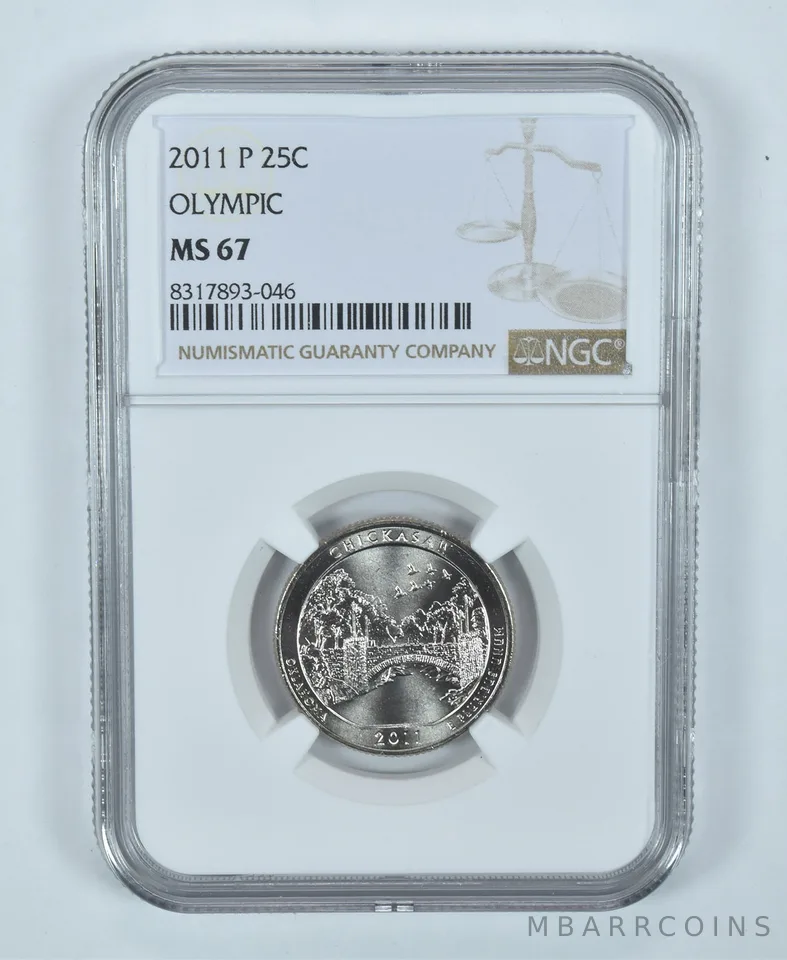 2011-P Washington Quarter Olympic America The Beautiful MS67 NGC