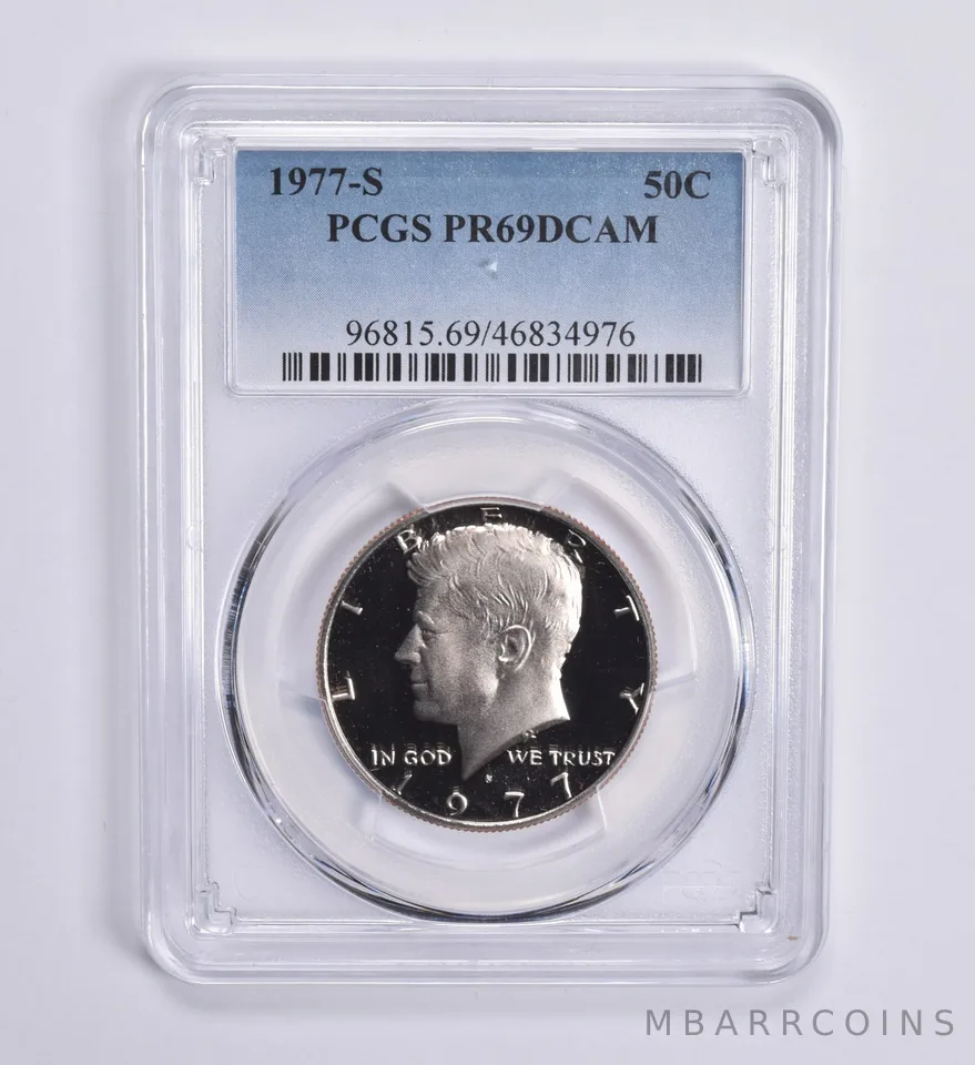 1977-S Kennedy Half Dollar 50c PR69 DCAM PCGS Blue Lbl