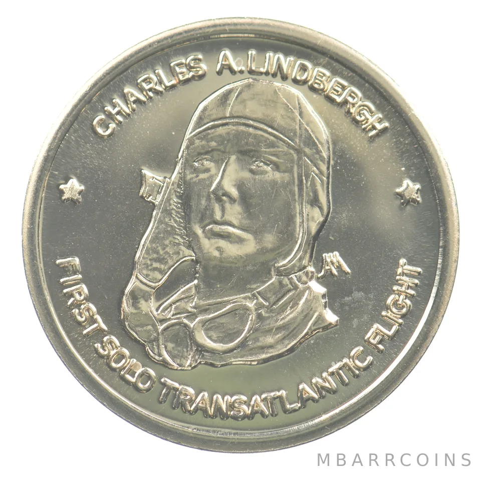 1977 Charles Lindbergh 10kt Gold Token 3.2g *6118