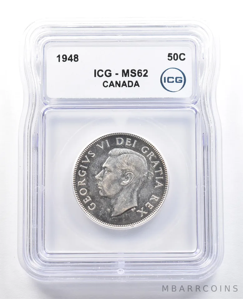 1948 Canada 50 Cents MS62 ICG *5024