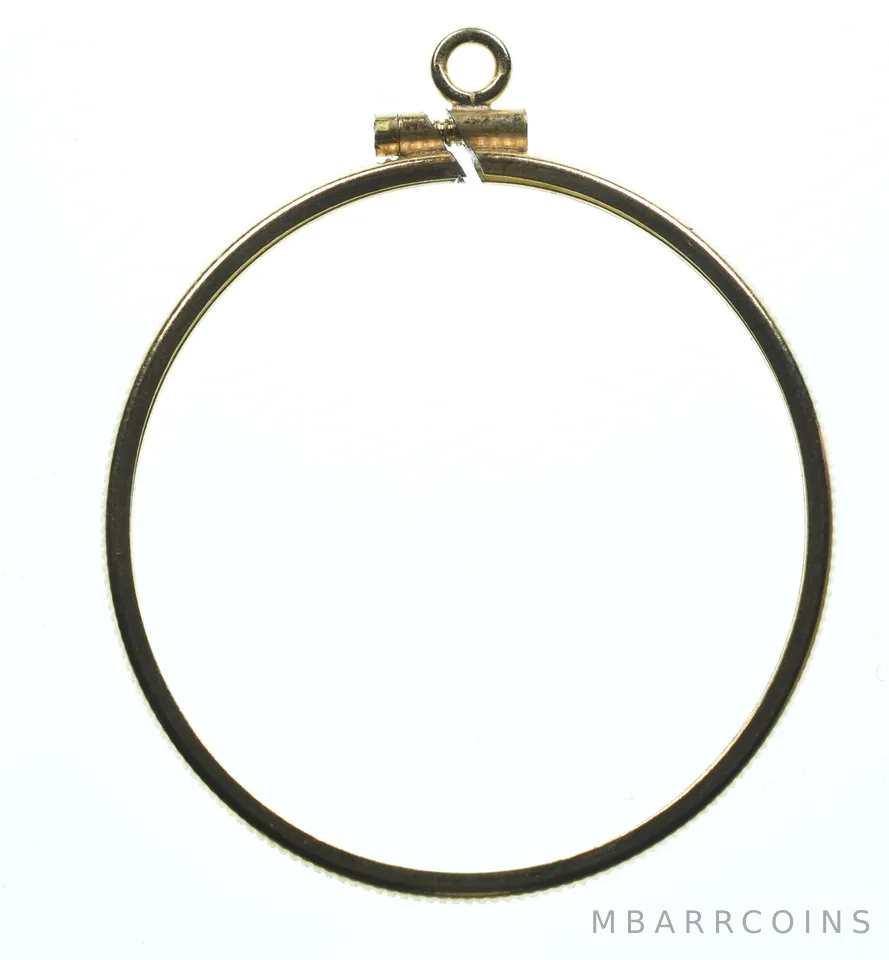 12K 33mm Gold Filled New Canada Dollar Coin Bezel Pendant Frame Edge *1270
