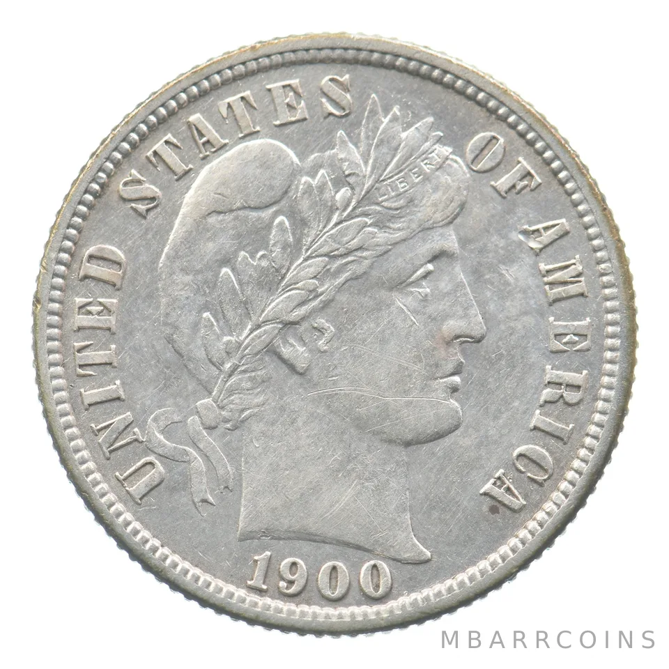 1900-S Barber Dime *7729