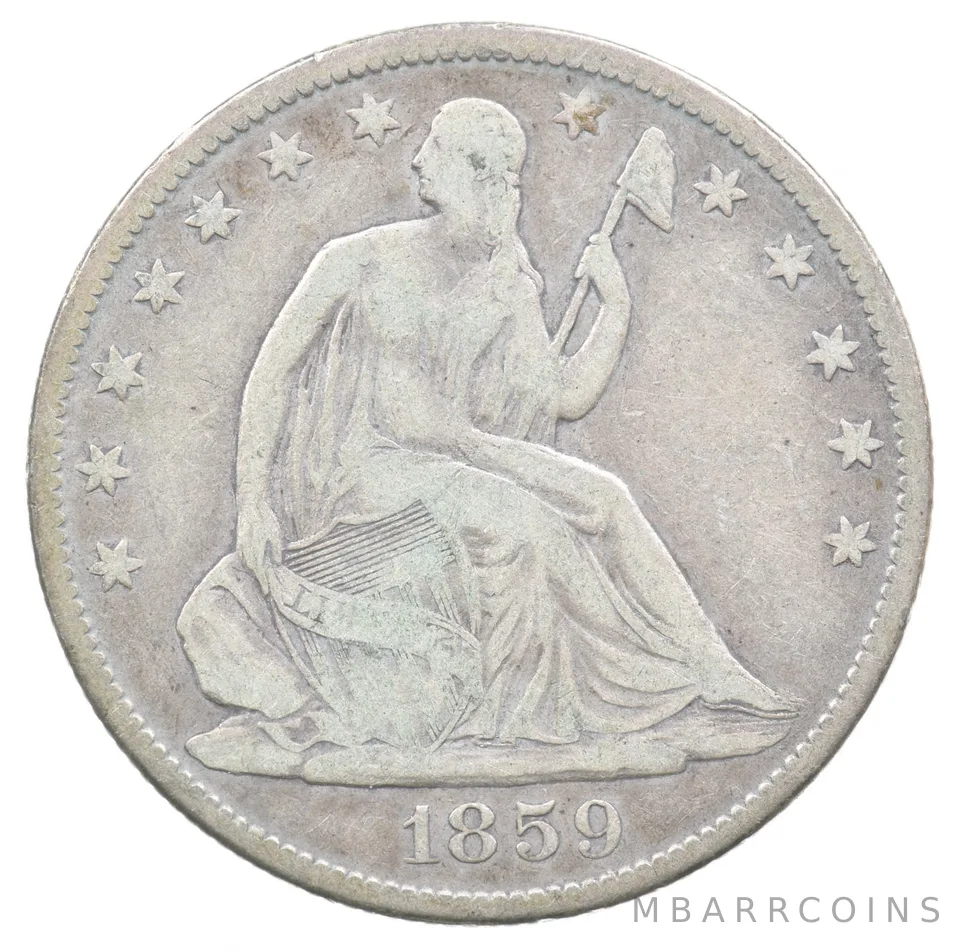 1859-O Seated Liberty Half Dollar *6749