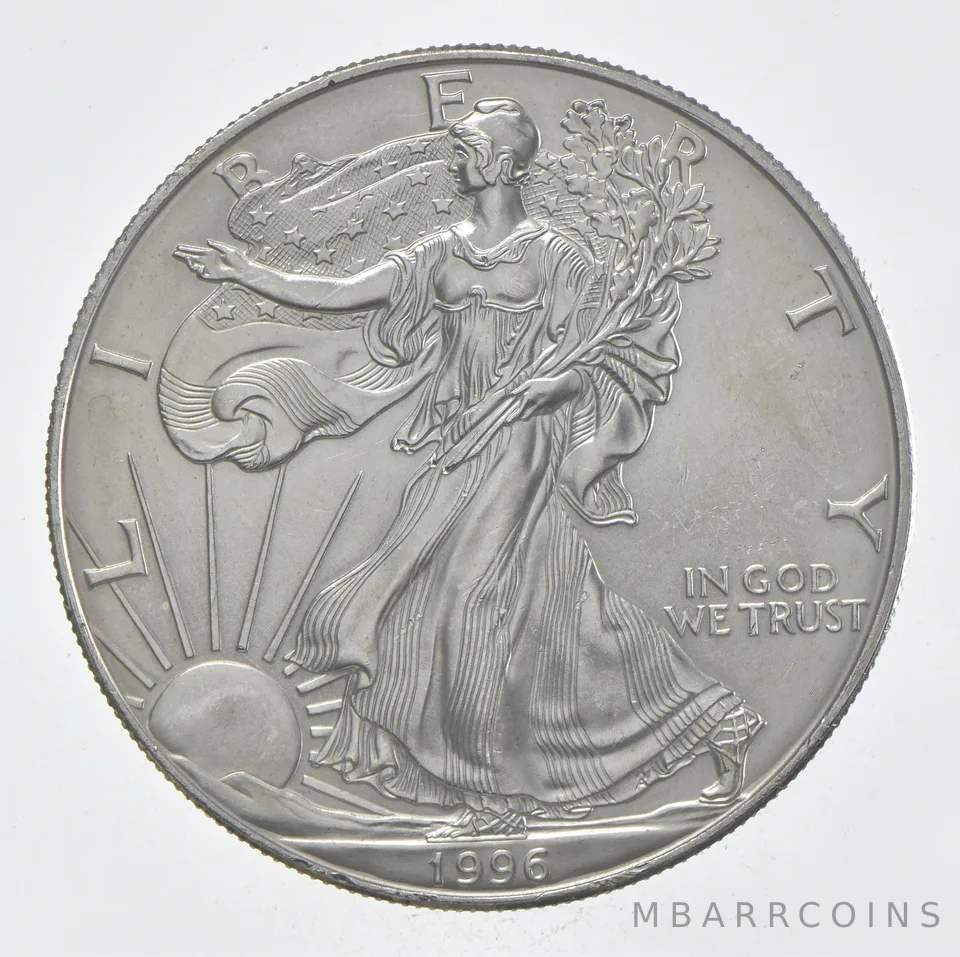 Rarest 1996 American Silver Eagle - Key Date - Rare LOW MINTAGE *391