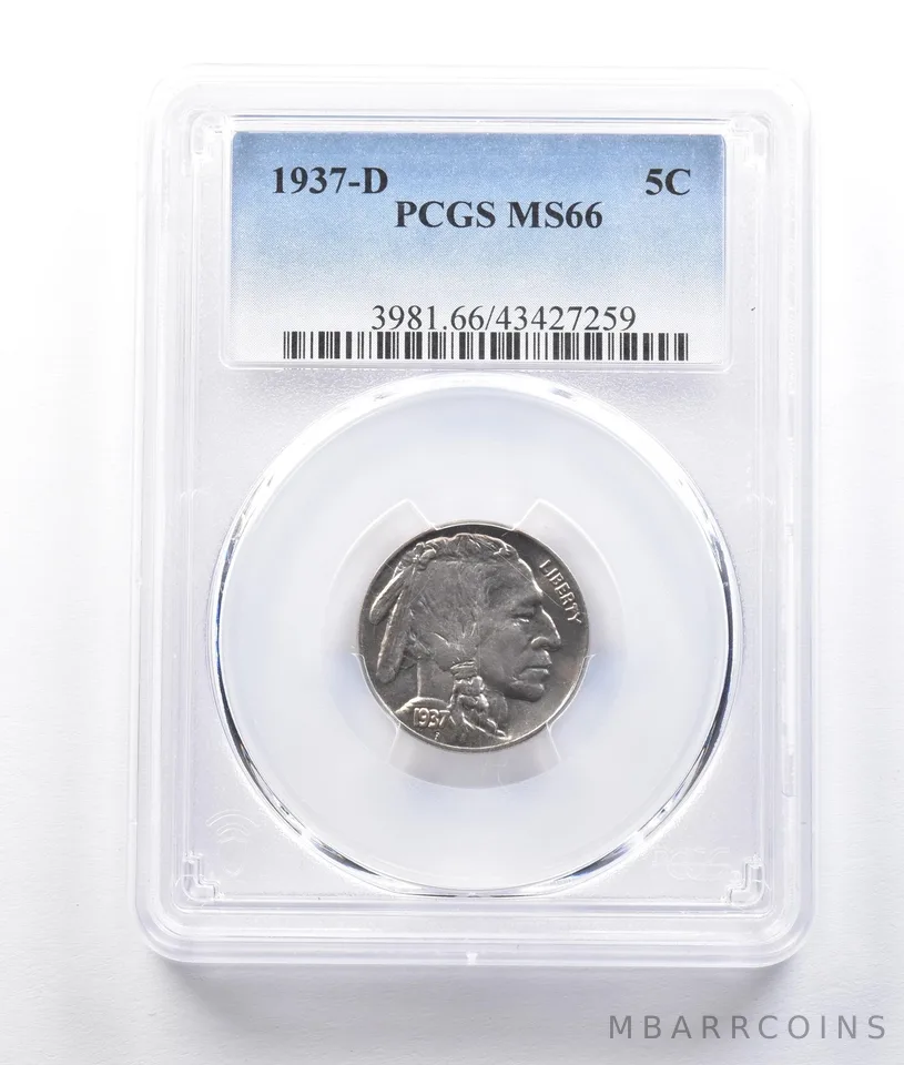1937-D Indian Head Buffalo Nickel MS66 PCGS a2605