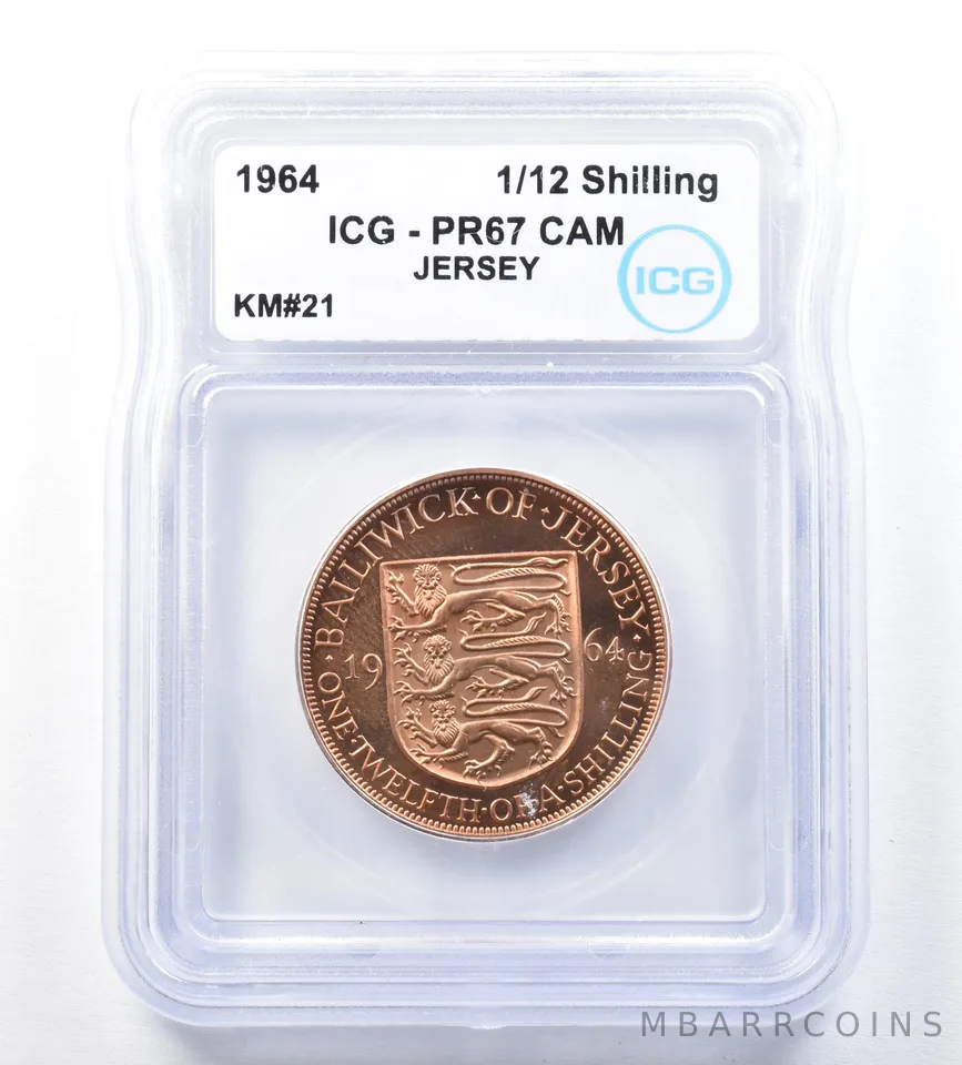 1964 Jersey 1/12 Shilling KM#21 PR67 CAM ICG *8904