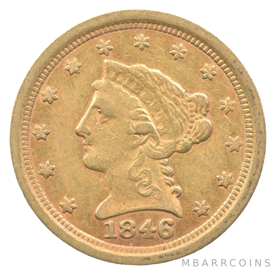 1846-O $2.50 Liberty Head Gold Quarter Eagle *2219