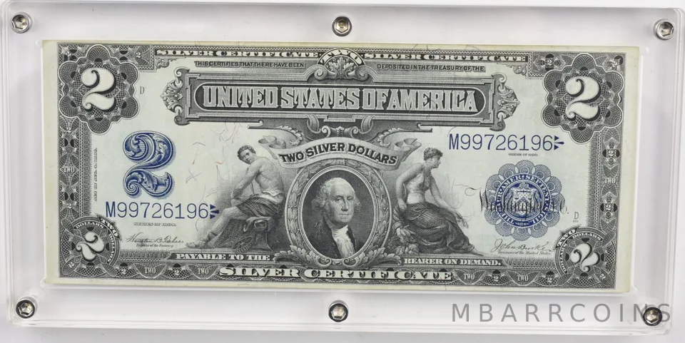 1899 $2 United States Silver Certificate Large Note *7332