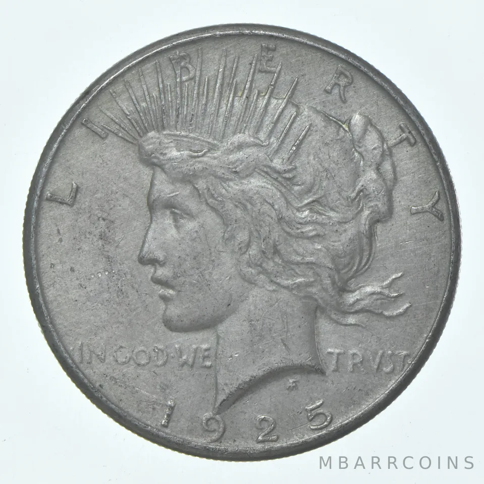 (1) XF 1925 (P) Peace Silver Dollar 90% - Extra Fine - Philadelphia Mint