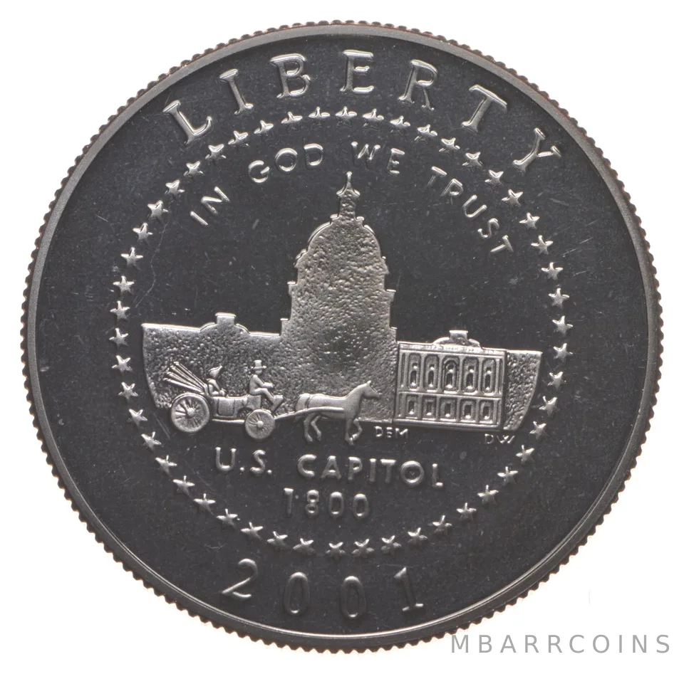 2001 Proof US Capitol Visitor Center Commemorative Half Dollar