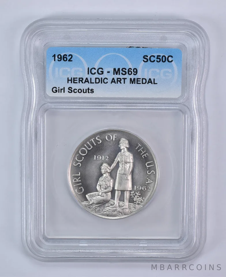 1962 So Called Half Dollar Girl Scouts MS69 ICG