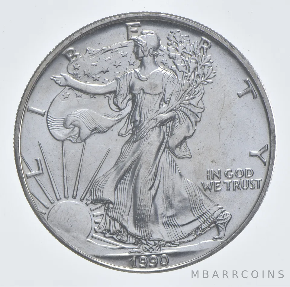 Better Date 1990 American Silver Eagle 1 Troy Oz .999 Fine Silver *963