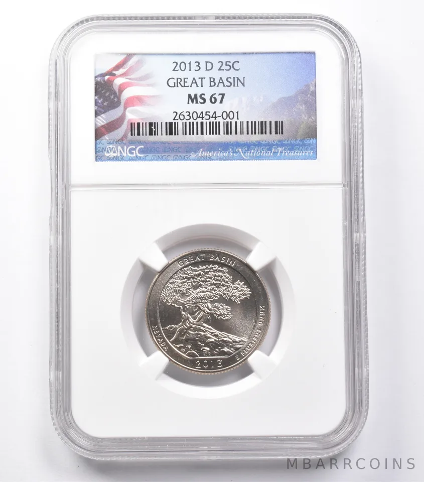 MS67 2013-D Washington Quarter Great Basin NGC *5395