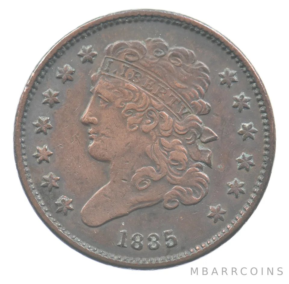 1835 Classic Head Half Cent a5107