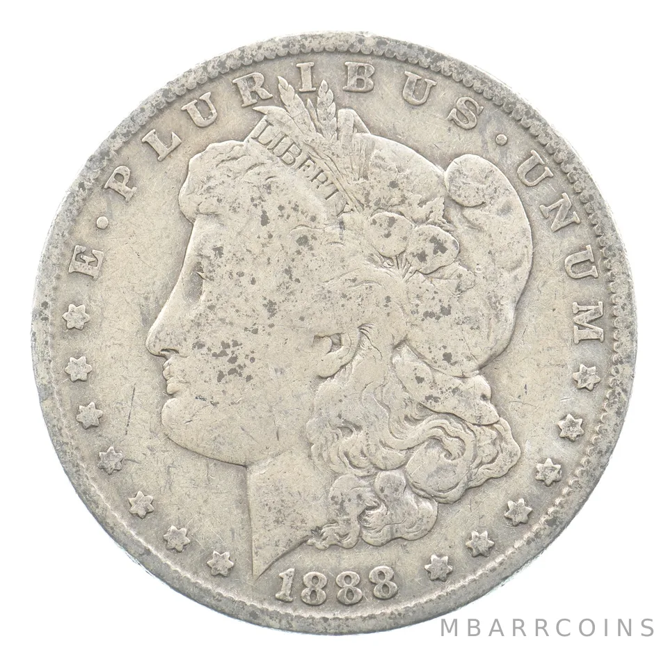 1888-O Morgan Silver Dollar VAM-4 DDO Hot Lips *6693