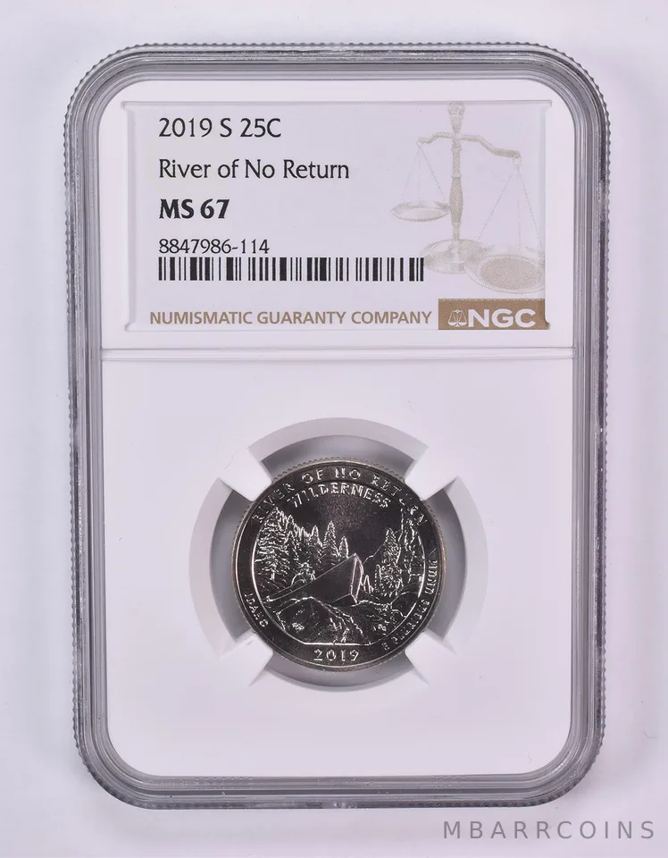 2019-S Washington Quarter ATB River Of No Return MS67 NGC