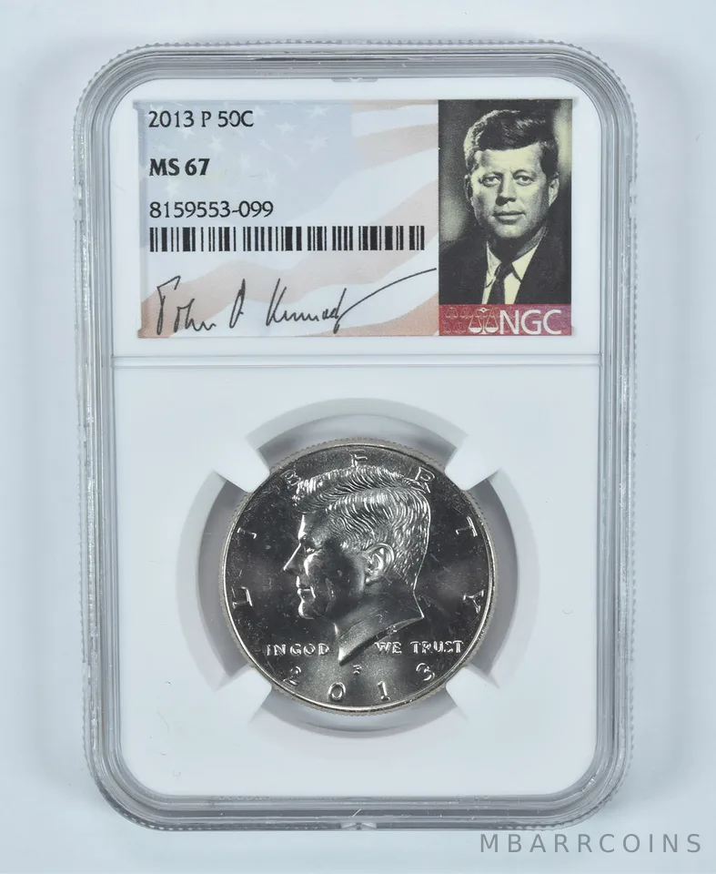 2013-P Kennedy Half Dollar MS67 NGC Special Label