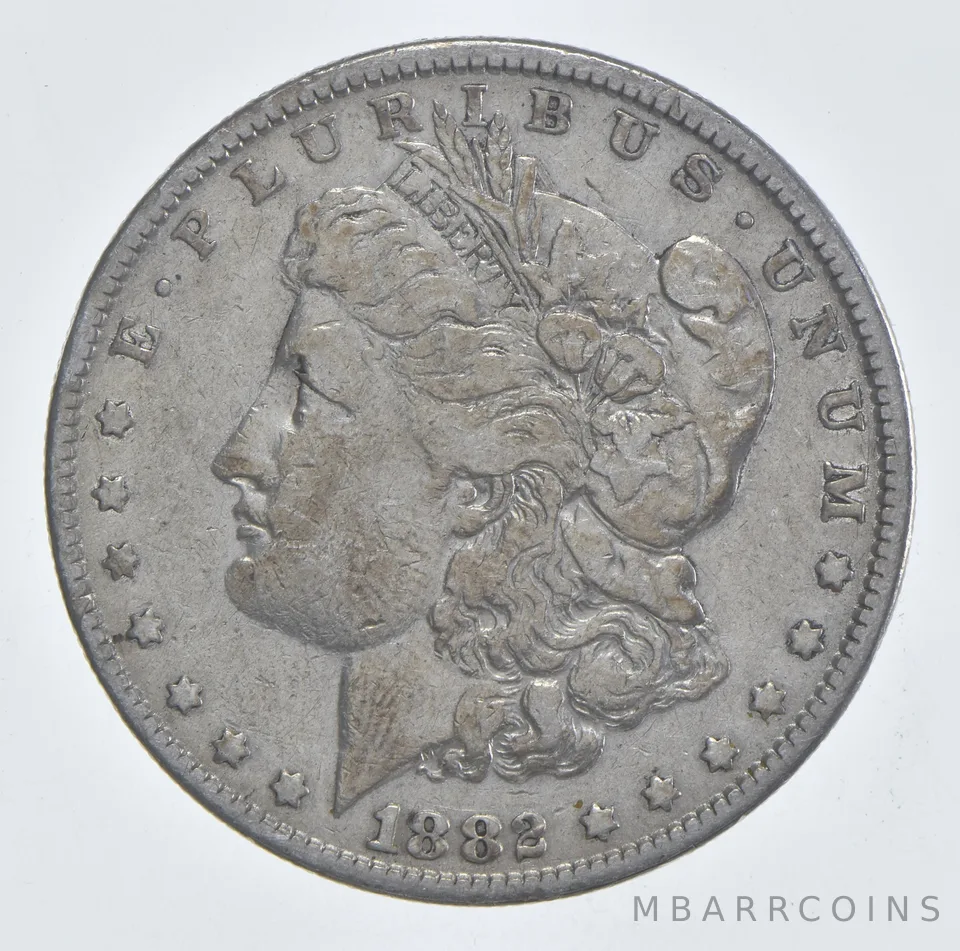 1882 Morgan Silver Dollar Estate Coin Collection *258