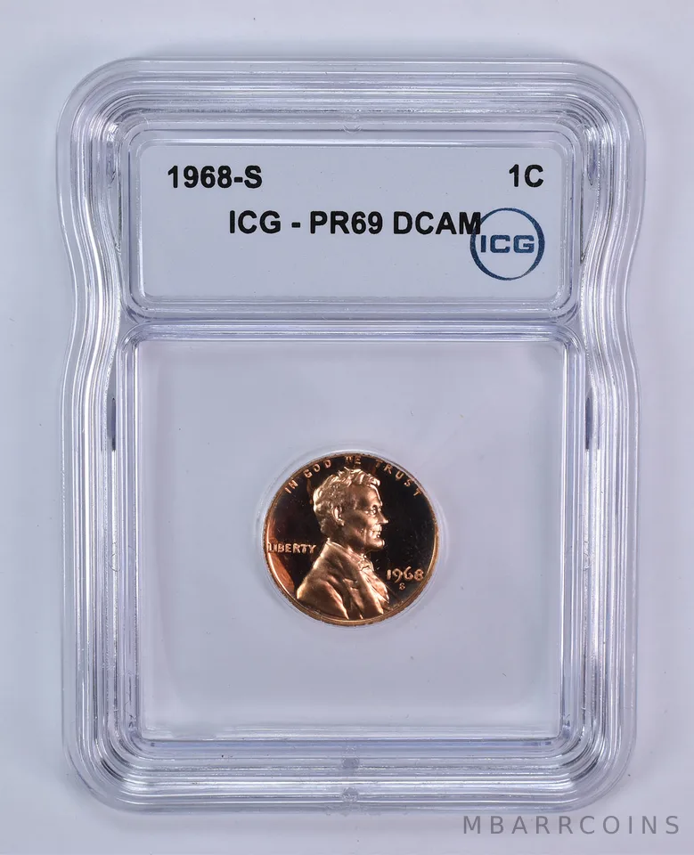 1968-S Lincoln Memorial Cent PR69 DCAM ICG