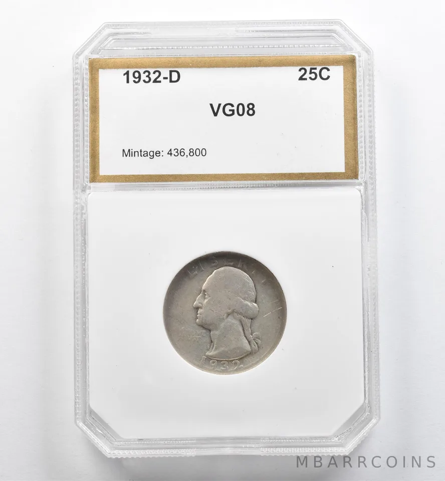 1932-D Washington Quarter Unc *9067