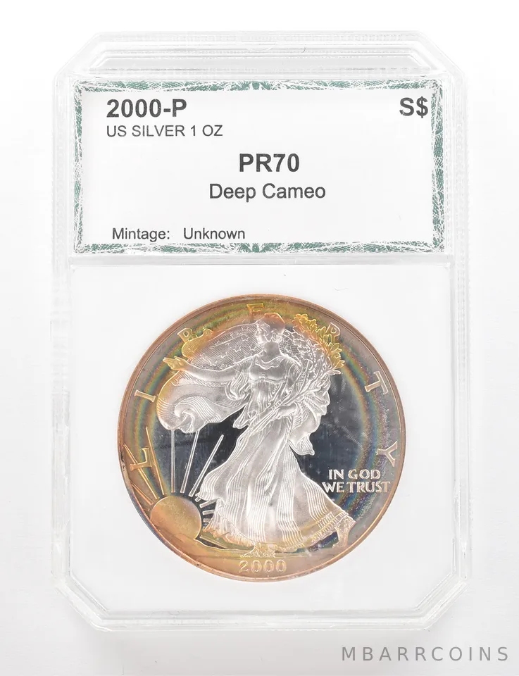 2000-P American Silver Eagle Proof Beautiful Tone *3358