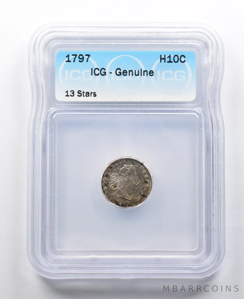 1797 Draped Bust Half Dime 13 Stars ICG *2085